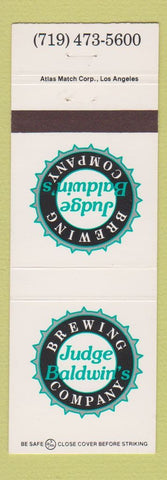 Matchbook Cover - Judge Baldwin's Brewing Company
