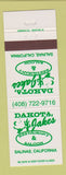 Matchbook Cover - Dakota Jake's Restaurant Salinas CA
