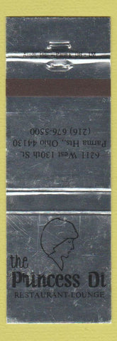 Matchbook Cover - Princess Di Restaurant Parma Heights OH Princess Diana WEAR