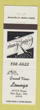 Matchbook Cover - Grand View Lounge Colorado Springs