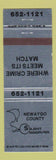 Matchbook Cover - Newaygo County Silent Observer Crime Watchers