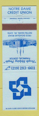 Matchbook Cover - Notre Dame Credit Union IN