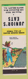 Matchbook Cover - Junior's Eats Restaurant South Beloit IL