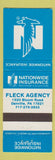 Matchbook Cover - Nationwide Insurance Fleck Danville PA
