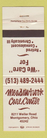 Matchbook Cover - Meadowbrook Care Center Montgomery OH