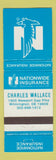 Matchbook Cover - Nationwide Insurance Charles Wallace Wilmington DE