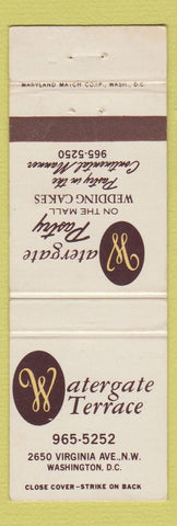 Matchbook Cover - Watergate Terrace Washington DC
