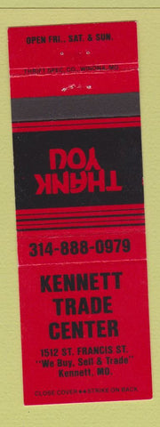 Matchbook Cover - Kennett Trade Center Kennett MO RED