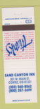 Matchbook Cover - Sand Canyon Inn Cortez Colorado