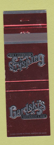 Matchbook Cover - Gardski's Restaurant Bar