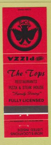 Matchbook Cover - The Tops Pizza Restaurant Canada