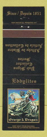 Matchbook Cover - Eddy Match Pub Signs George & Dragon