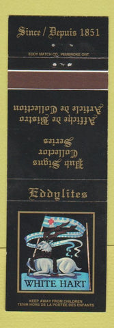 Matchbook Cover - Eddy Match Pub Signs White Hart