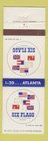 Matchbook Cover - Six Flags of Georgia Atlanta GA