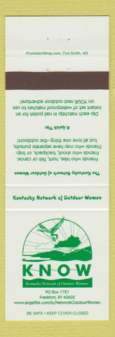 Matchbook Cover - Kentucky Network of Outdoor Women Frankfort KY
