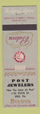 Matchbook Cover - Bulova Watches Post Jewelers Erie PA