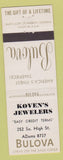 Matchbook Cover - Bulova Watches Koven's