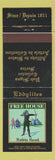 Matchbook Cover - Eddy Match Pub Signs Free House Robin Hood