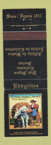 Matchbook Cover - Eddy Match Pub Signs Tradesmans Arms Free House