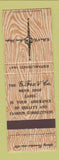 Matchbook Cover - G Fox Men's Clotehs CT