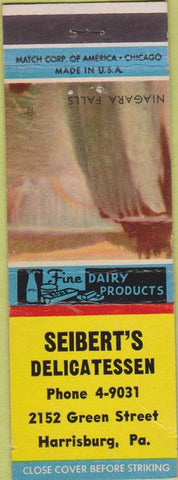 Matchbook Cover - Seibert's Deli Harrisburg PA CREASE