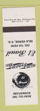 Matchbook Cover - El Bauil Isla Verde Puerto Rico