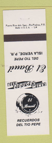 Matchbook Cover - El Bauil Isla Verde Puerto Rico