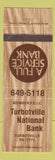 Matchbook Cover - Turbotville National Bank PA