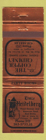 Matchbook Cover - Little Heidelberg Chicago IL WEAR