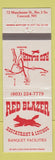 Matchbook Cover - Red Blazer Restaurant Lounge Concord NH