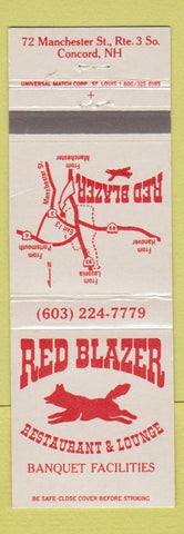 Matchbook Cover - Red Blazer Restaurant Lounge Concord NH