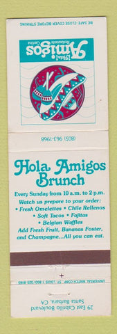 Matchbook Cover - Amigos Mexican Restaurant Santa Barbara CA WEAR
