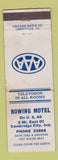 Matchbook Cover - Bowing Motel Cambridge City IN WEAR
