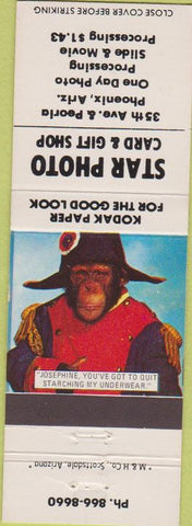 Matchbook Cover - Star Photo Phoenix AZ Kodak