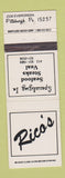 Matchbook Cover - Rico's Restaurant Pittsburgh PA