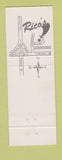 Matchbook Cover - Rico's Restaurant Pittsburgh PA