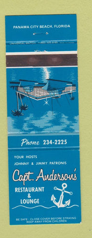 Matchbook Cover - Capt. Anderson's Restaurant Panama City Beach FL
