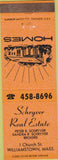 Matchbook Cover - Schryver Real Estate Williamstown MA orange