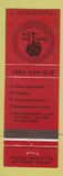 Matchbook Cover - Apple Tree Inn Pigeon Forge TN