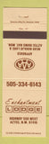 Matchbook Cover - Enchantment Lodge Aztec NM