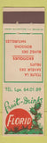 Matchbook Cover - Florid Fruit Drinks Belgium
