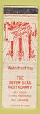 Matchbook Cover - Seven Seas Restaurant Christmas WORN