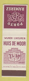 Matchbook Cover - Porto Ramirez Wine Belgium