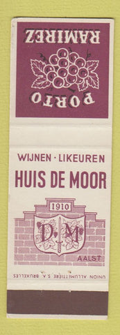 Matchbook Cover - Porto Ramirez Wine Belgium