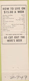 Matchbook Cover - Collins Muffler Shops Loveland Greeley CO orange