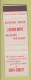 Matchbook Cover - Echte Genever Veritable Genievre St Hubert Belgium
