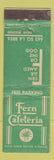 Matchbook Cover - Fern Cafeteria Los Angeles CA