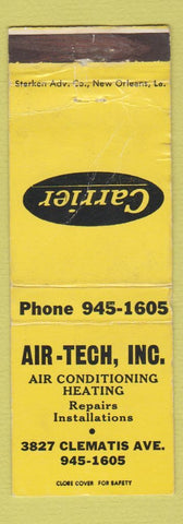 Matchbook Cover - Carrier Heating Air Conditioning Air Tech WORN
