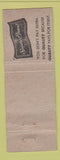 Matchbook Cover - Society Brand Men's Clothes Jas Gullion Niagara Falls ON WEAR