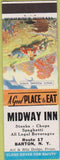 Matchbook Cover - Midway Inn Barton NY